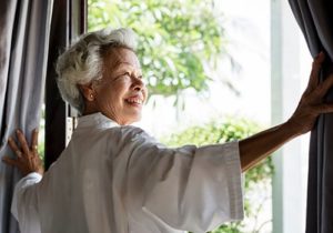 woman entering member-focused assisted living communities 