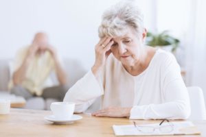 woman in a senior living community considers if memory loss is genetic