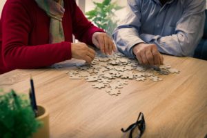Seniors enjoying benefits of memory care