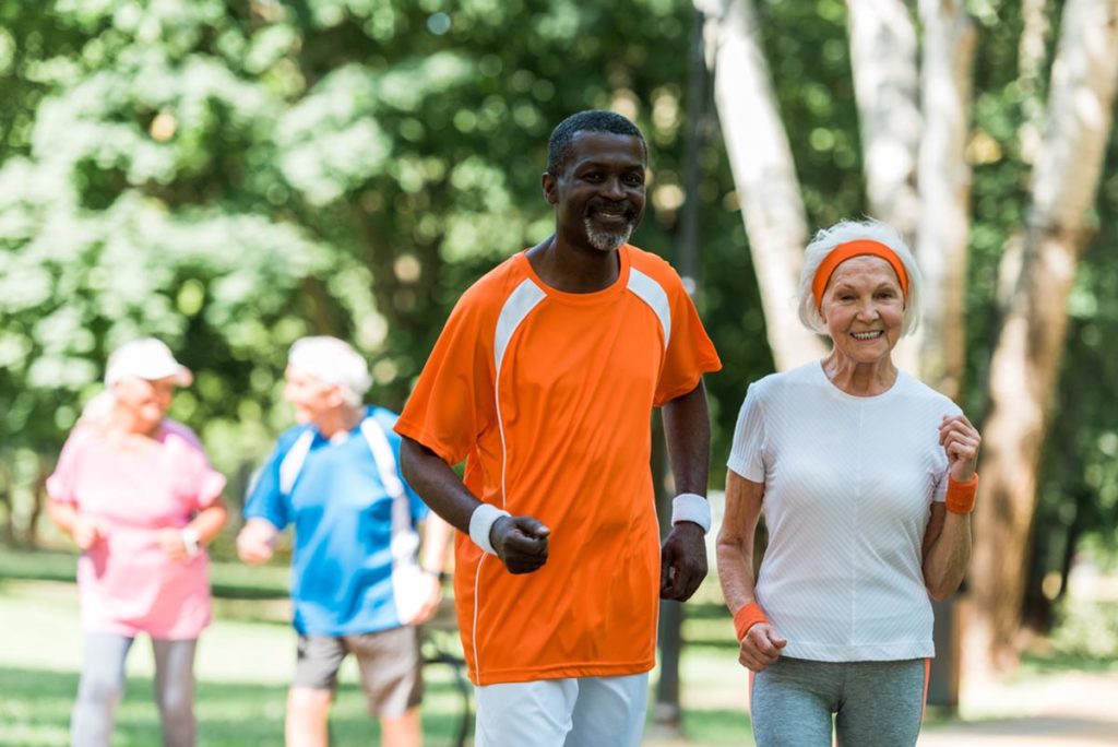 People experiencing the benefits of daily walks