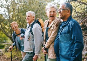 People experiencing the benefits of exercising for seniors