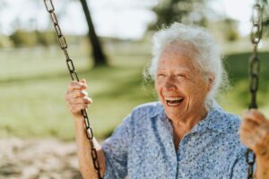 Senior happy about senior rehabilitation in Dallas, TX